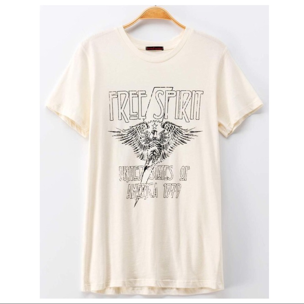 FREE SPIRIT GRAPHIC TEE-VINTAGE-OFF WHITE - Picture 2 of 8